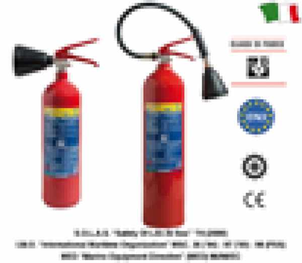 ESTINTORE A CO² DA KG.5 MED